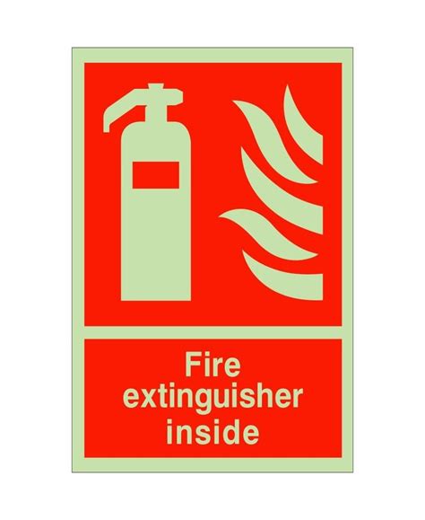 Fire Extinguisher Inside Sign 150mm X 200mm Rainbow Safety