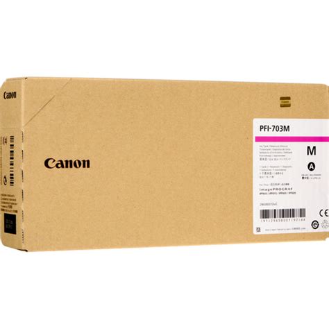 Canon PFI 707M Magenta Ink Cartridge 700 ML 9823B001AA B H