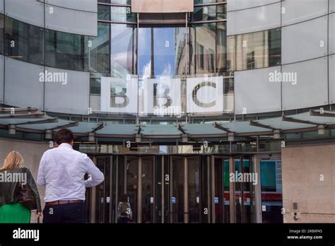 London, UK. 10th July 2023. Exterior view of the BBC headquarters in ...