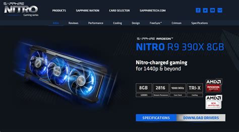 Introducing the SAPPHIRE NITRO Gaming Series website