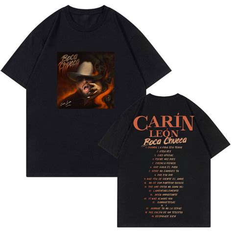 Carin Leon Boca Chueca Tour T Shirt Crewneck Short Sleeve Tee