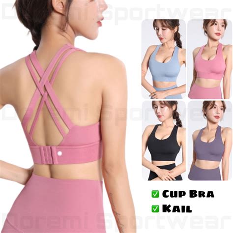 Jual Sport Bra Doremi X Bra Sport Push Up Bh Atasan Olahraga Wanita