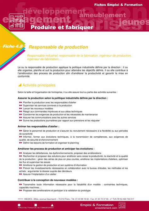 Pdf Produire Et Fabriquer Produire Et Fabriquer Fiche Elaborer Un