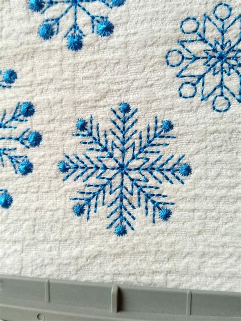 Embroidery Design Snowflake Embroidery Designs Winter Etsy Winter