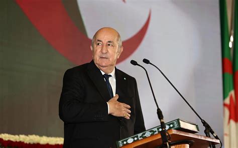 Je Nirai Pas à Canossa Le Président Algérien Tebboune écarte L