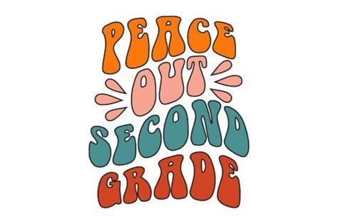 Peace Out Second Grade Graphic By Crafted Wonders Creative Fabrica