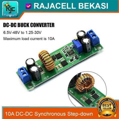 Jual DC DC 10A Synchronous Adjustable Step Down Module Stepdown 12V 48V