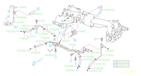 2019 Subaru Crosstrek Limited Weyesight Valve Purge Manifold Intake