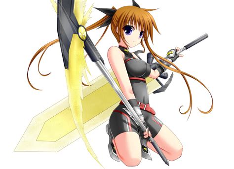 Fate Testarossa Takamachi Nanoha And Bardiche Lyrical Nanoha And 1