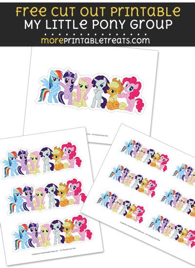 My Little Pony Group Cut Outs