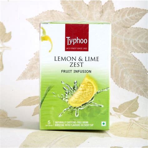 Beverages Tea Typhoo Lemon And Lime Zest Fruit Infusion 5 Tea Bags