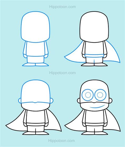 How To Draw A Superhero Kids Sketchbook Drawing Lessons Drawing