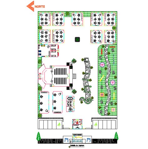 Kindergarten Plan Dwg