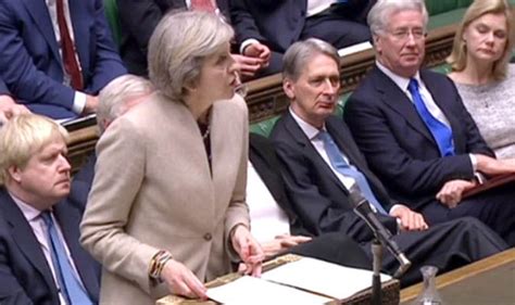 Theresa May Tells Mps I Told Eu Leaders You Back Brexit And Article 50