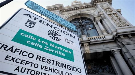 Los Coches Sin Etiqueta No Empadronados No Podrán Circular Por Madrid Desde El 1 De Enero