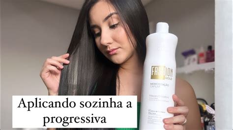 Aplicando Sozinha A Fashion Gold Hene Ainda No Comprimento