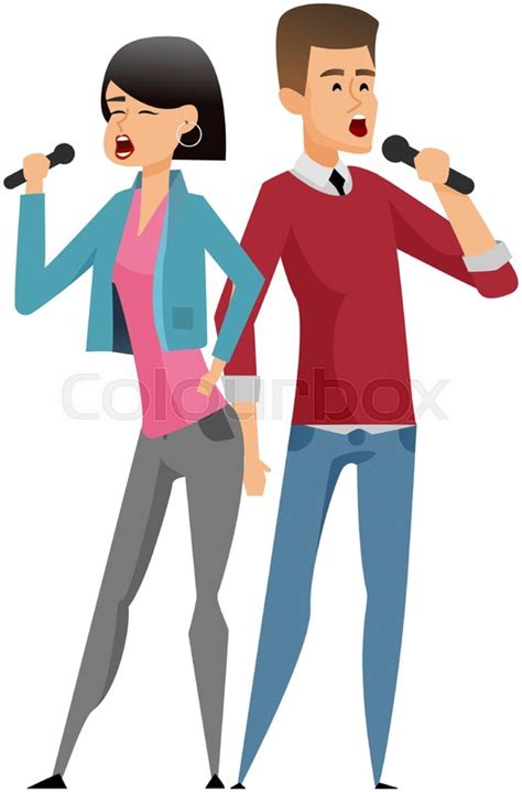 Free Clipart Female Singer Duet