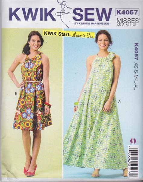 Kwik Sew Sewing Pattern 4057 Misses Sizes XS XL Approx 8 22 Sun Dress