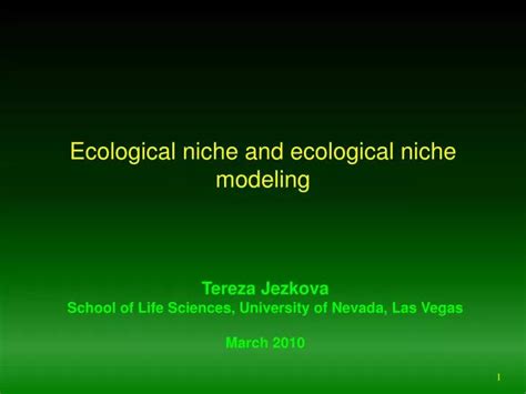 Ppt Ecological Niche And Ecological Niche Modeling Powerpoint