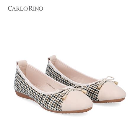 Carlo Rino Felicie Ballerinas Nude Shopee Malaysia