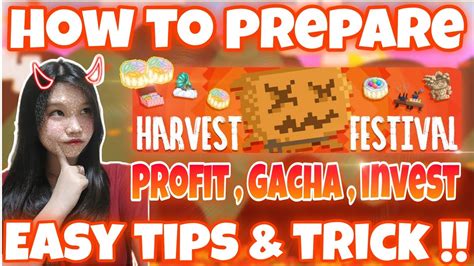 HOW TO PREPARE HARVEST FESTIVAL 2023 Jelasin PROFIT GACHA INVEST