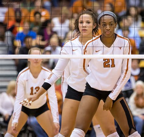 University of Texas Longhorns volleyball match against TCU Horned Frogs ...