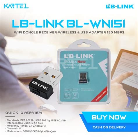 Lb Link Bl Wn Wifi Dongle Receiver Wireless N Usb Adapter Mbps