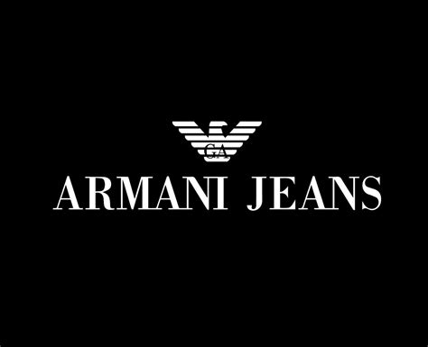 Armani Jeans Brand Clothes Symbol Logo White Design Fashion Vector