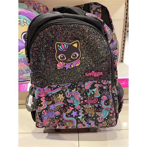 Jual Smiggle Trolley Backpack Attach Hey Black Cat Mermaid Tas Troli Smiggle Shopee Indonesia