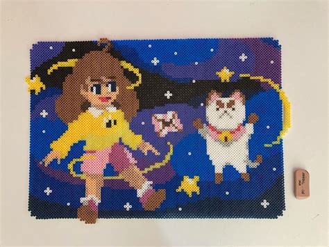 Bee and Puppycat Perler / Pixel Bead Art - Etsy