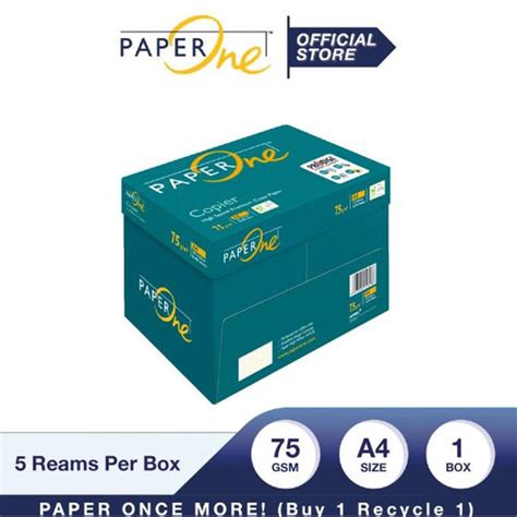 Jual Paperone Kertas A4 75gr Copier 1 Box 2500 Lembar Kertas Hvs