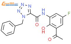 N 3 Acetyl 5 Fluoro 2 Hydroxyphenyl 1 Benzyl 1H Tetrazole 5