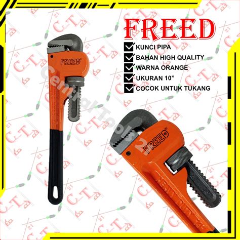 Jual Kunci Pipa Tang Pipa Gagang Lapis Karet Heavy Duty Pipe Wrench