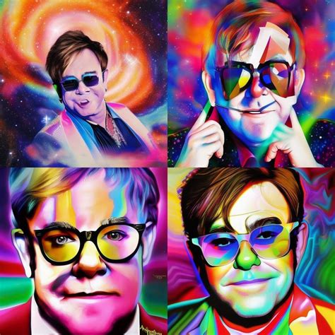 Sir Elton John Ai Generated Artwork Nightcafe Creator