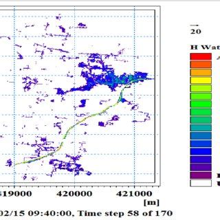 Flood inundation map of revised storm water drainage network of Central ...