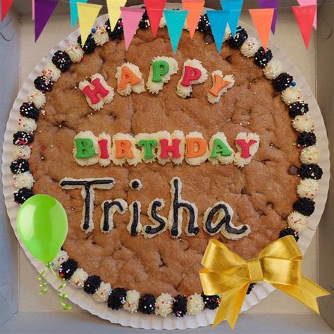 Birthday cookie cake delivery | American cookie, Chocolate chip cookie ...