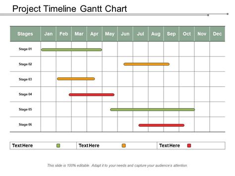 Project Timeline Gantt Chart Ppt PowerPoint Presentation Gallery