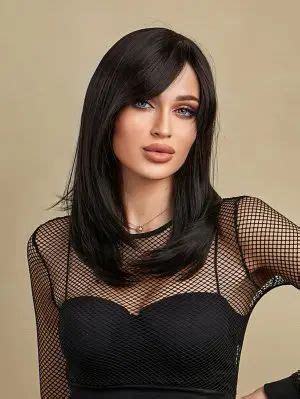 Side Bang Tail Adduction Straight Synthetic Wig Cool Hairstyles For