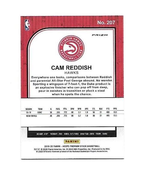 Hoops Premium Stock Prizms Silver Laser Cam Reddish Rc