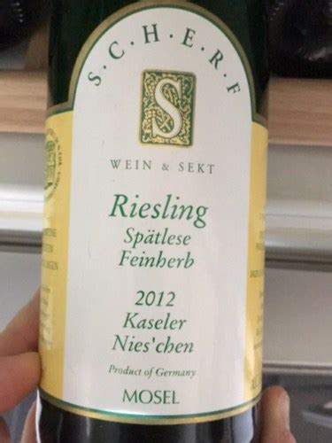 Scherf Mosel Kaseler Nies Chen Spätlese Trocken Riesling Vivino Schweiz