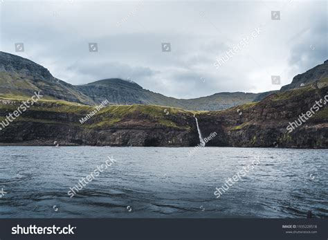 Gasadalur Village Mulafossur Iconic Waterfall During Stock Photo Edit