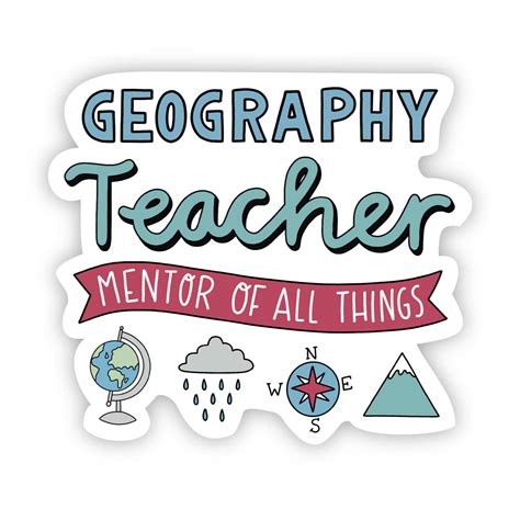 Geography Teacher Sticker – Big Moods