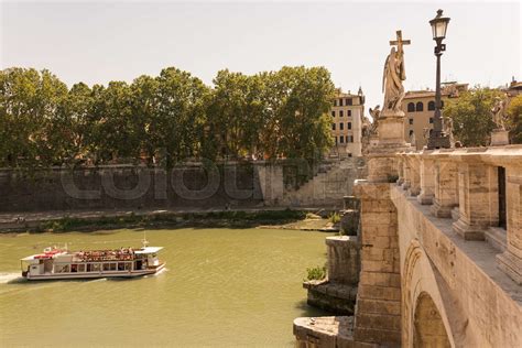 River boat cruise in Rome Italy | Stock image | Colourbox