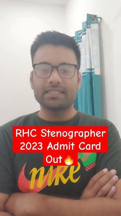 Rhc Stenographer 2023 Admit Card Out🔥 Shorts Steno Rhc Rhcsteno