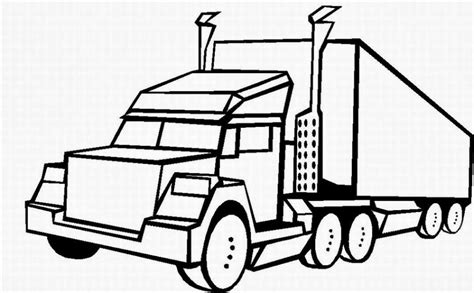 Big Rig Trucks Coloring Pages Sketch Coloring Page