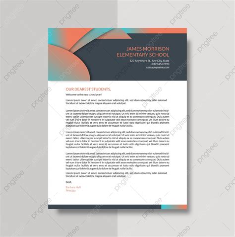 Professional Business Letter Template Design Template Download on Pngtree