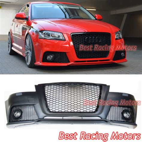 For Audi A P Facelift Rs Style Front Bumper Black Grille