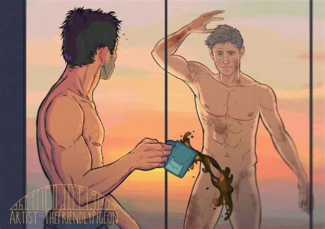 Pin By Missy PA On FANART Destiel More Drawings Destiel Fanart