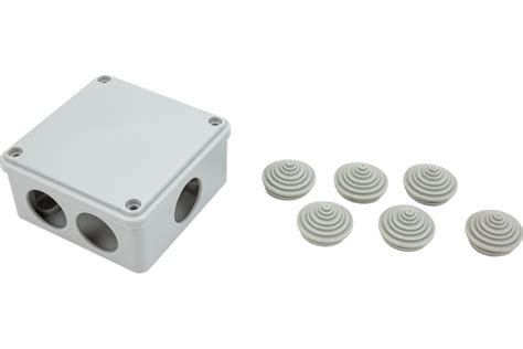 Распаечная коробка IEK КМ для открытой проводки, 100x100x45мм, IP44, 6 ...