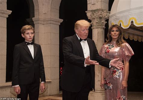 Dapper Barron Trump 13 Attends Mar A Lago New Years Eve Party